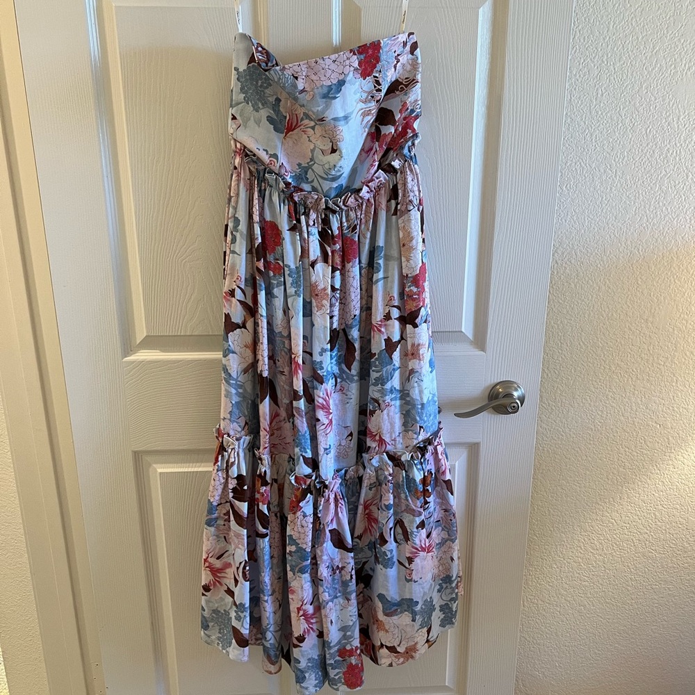 Cara Cara Japanese Floral Linen Dress